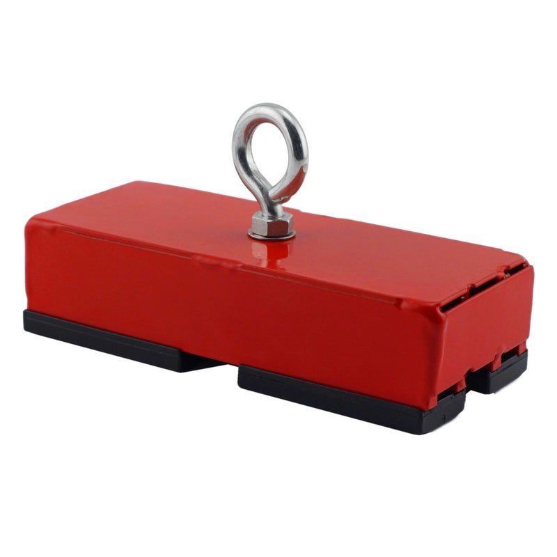 Master Magnetics ماجنتيك ماستر مغناطيس قوي للاسترجاع والتثبيت، مغناطيس صيد مع حلقة، صمولة ودرع مغناطيسي، 07542 - Image 1